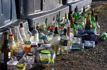 Déchets en verre