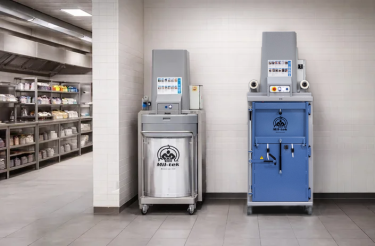 Presse à balles et compacteur de déchets en environnement de cuisine