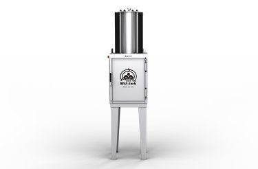 Compacteur de boîtes de conserve inox 2101S, vue de face